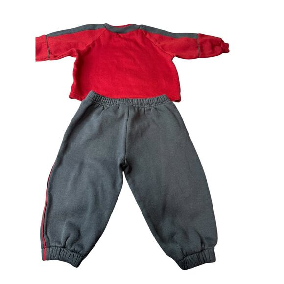 Vintage Y2K 24M Small Steps Racing Race Car Sweatshirt & Sweatpants Suit - Picture 5 of 9